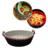 Forro Pra Fritadeira Forma Silicone Air Fryer Micro-ondas Com Alça - Image 5