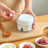 Mini Multiprocessador Triturador Manual 2 Lâminas Inox Alho - Image 3