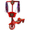 Patinete Infantil Vermelho Dinossauro com Luzes e Som - Vermelho - Image 3